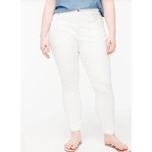 J.Crew $98 Petite Curvy 10" High-Rise Skinny Jean White Size 29P BP371